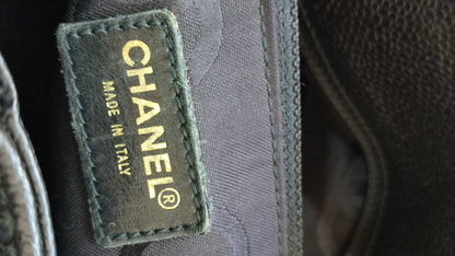 Chanel CC Caviar Drawstring Bucket Bag Black Series 7