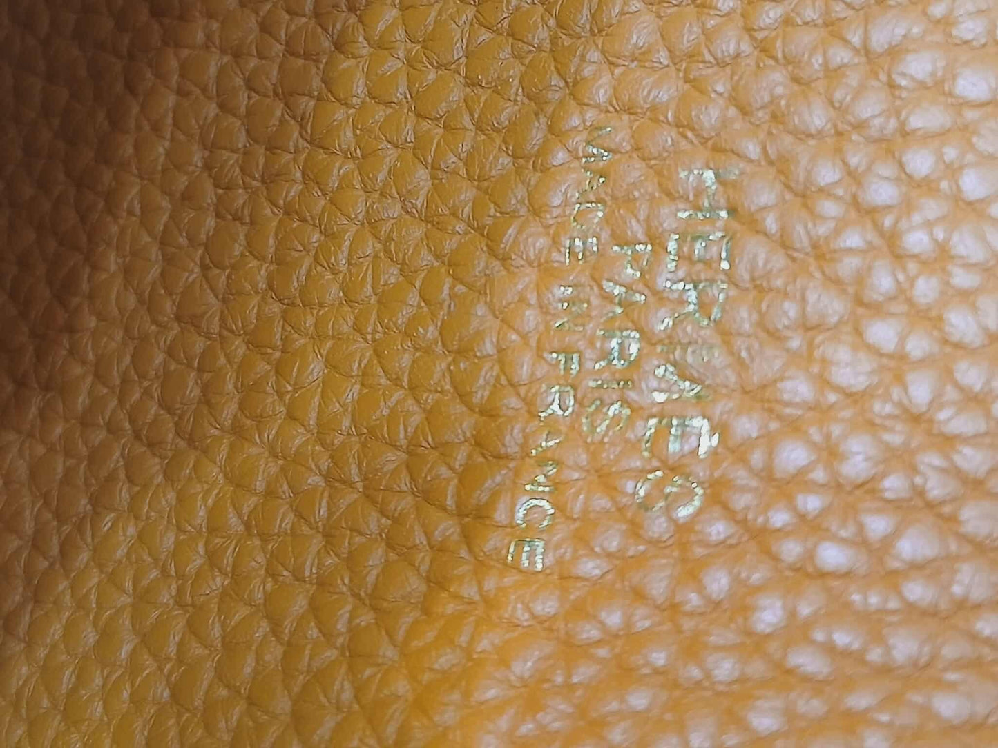 Hermes Double Sens 36 Gold/Poppy Orange Clemence Stamp R Square 2014