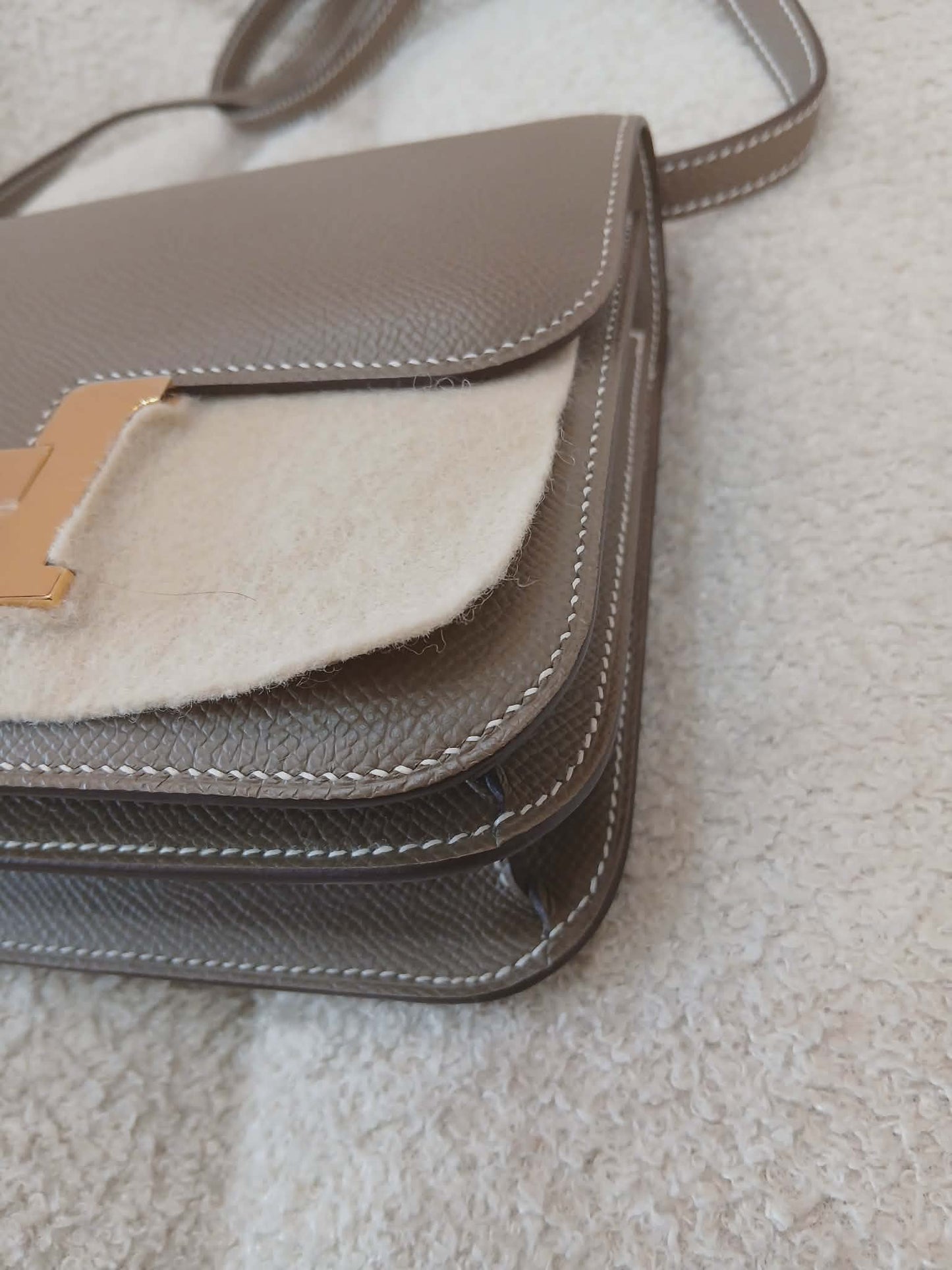 Hermes Constance 18 Epsom Etoupe Stamp U 2022