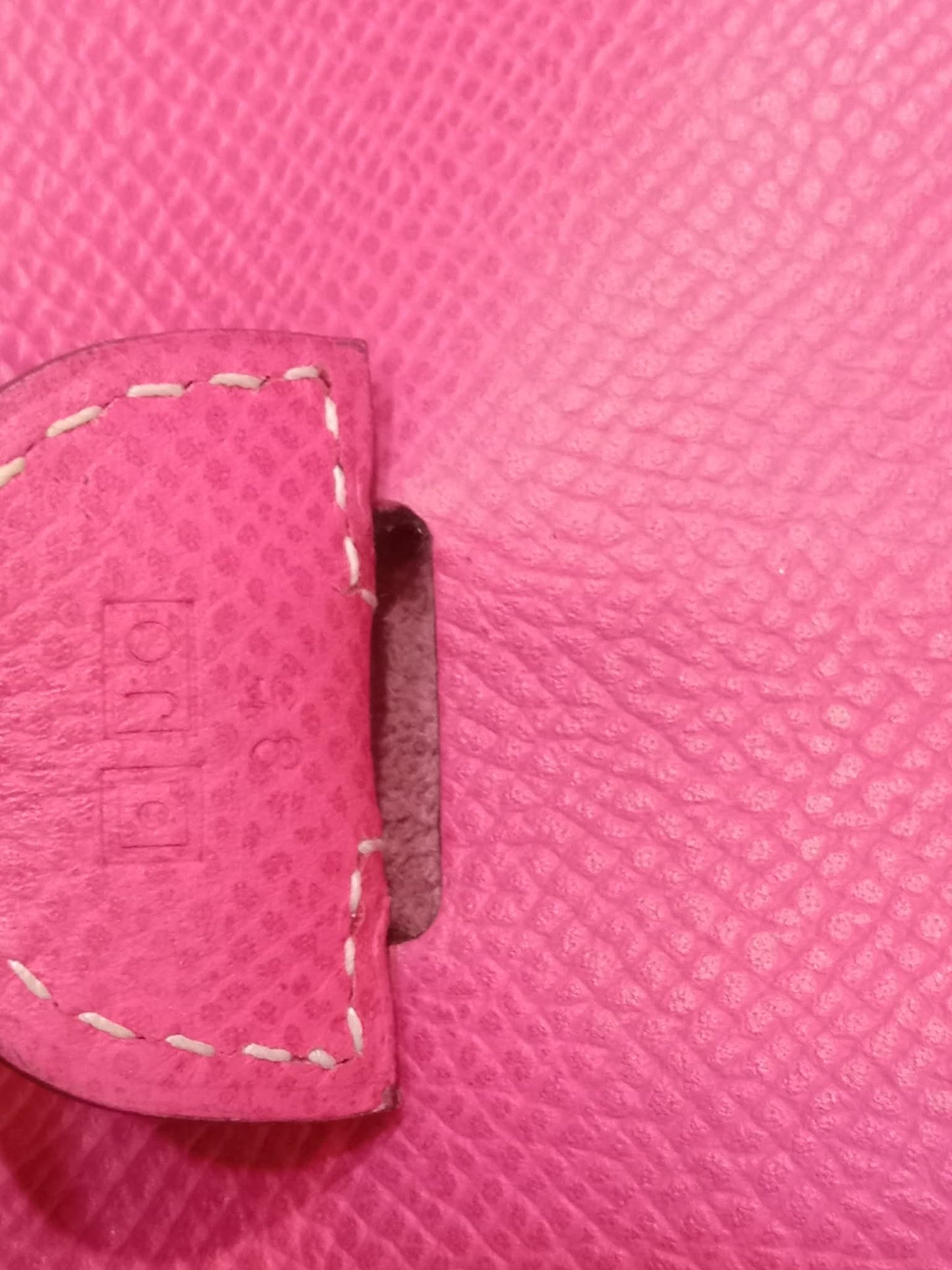 Hermes Evelyne Pink Epsom PM Stamp O Square 2011