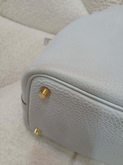 Hermes Picotin 18 Bleu Glacier Clemence Stamp Z 2021