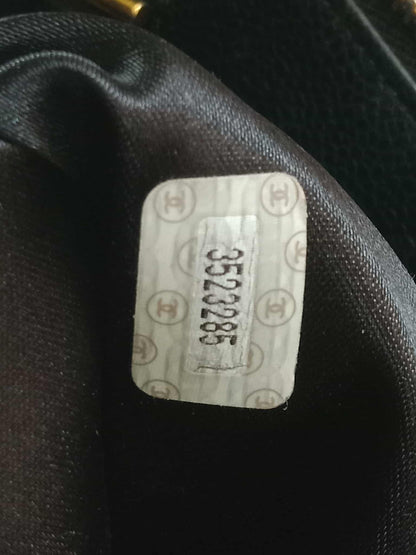 Chanel Timeless CC Shopper Tote Bag Caviar Black Series 3