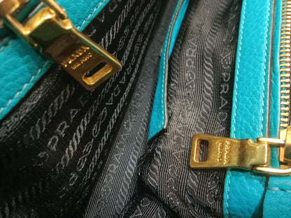 Prada Vitello Daino Turquoise Bag