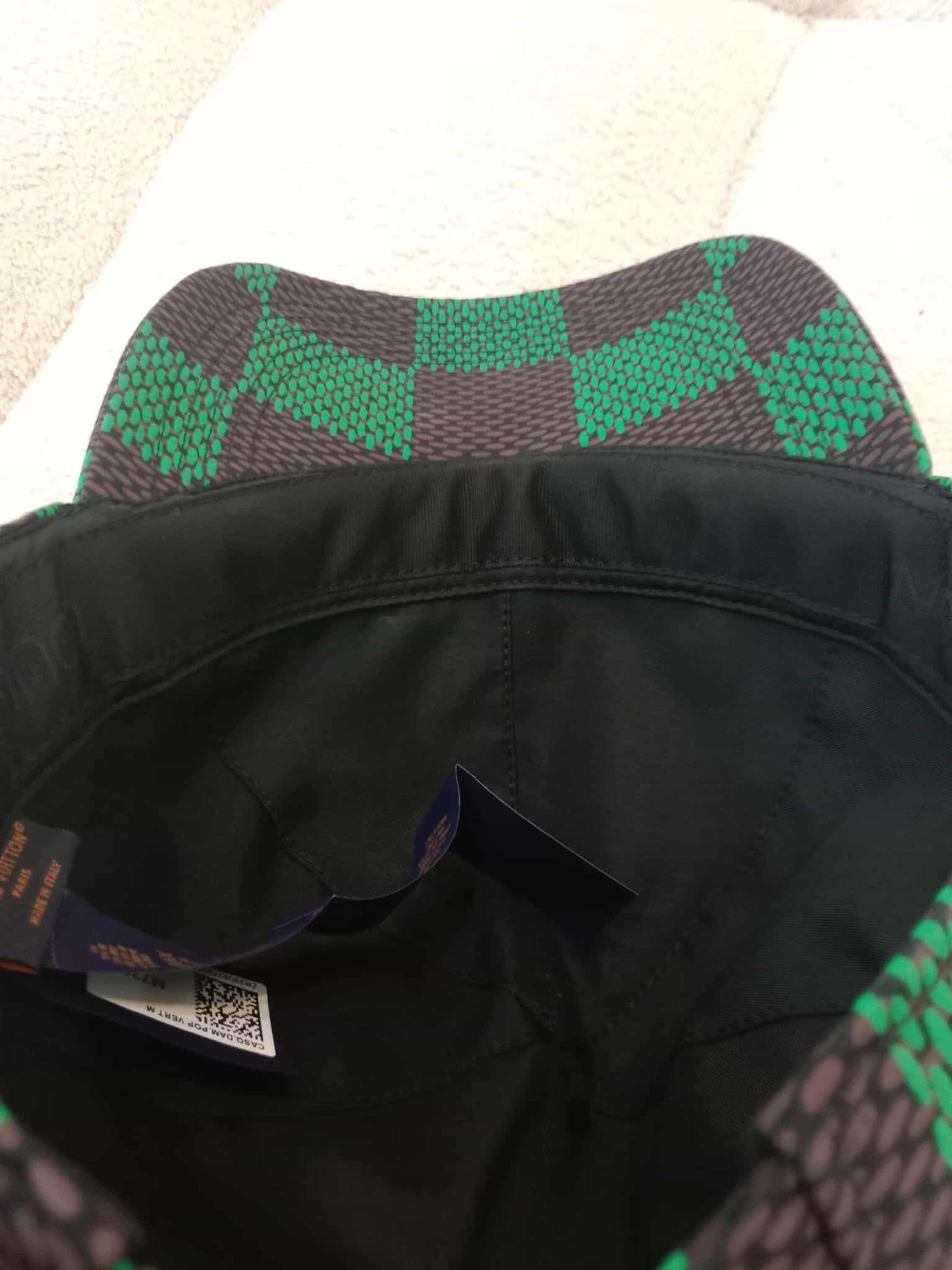 Louis Vuitton Damier Pop Cap in Green Canvas