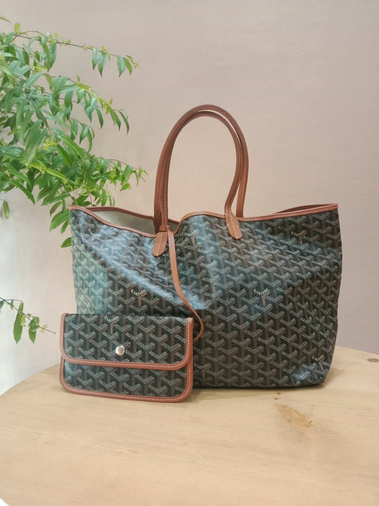 Goyard Saint Louis Tote Bag Noir/Naturelle PM