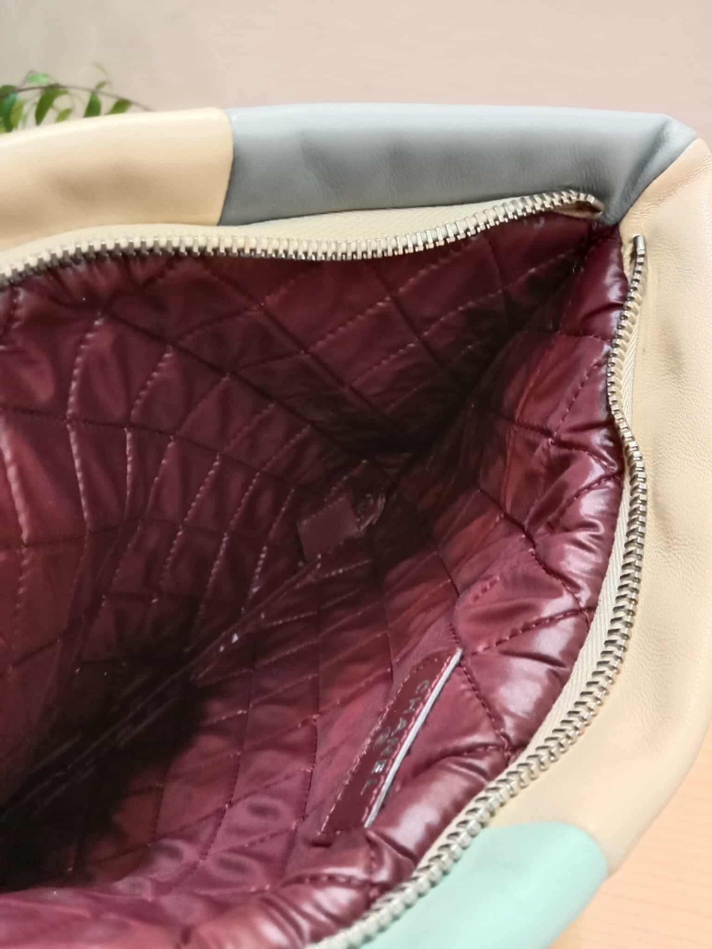 Chanel Colorblock Patchwork O-Case Clutch Lambskin Series 22