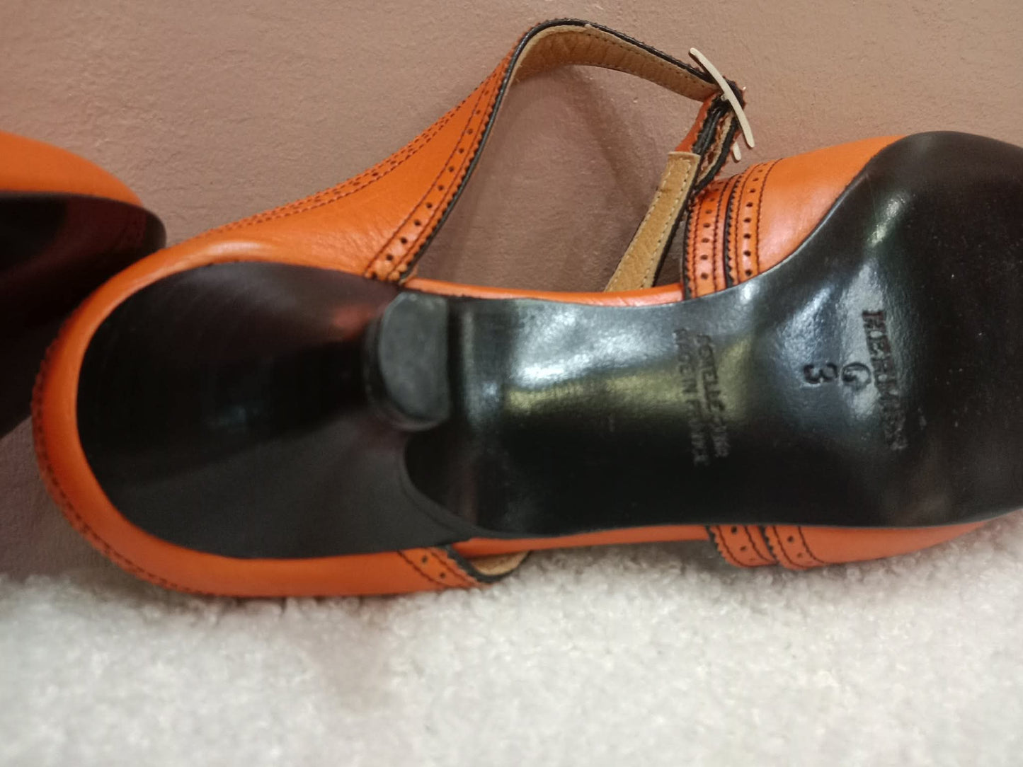 Hermes Slingback Mules Orange size 36
