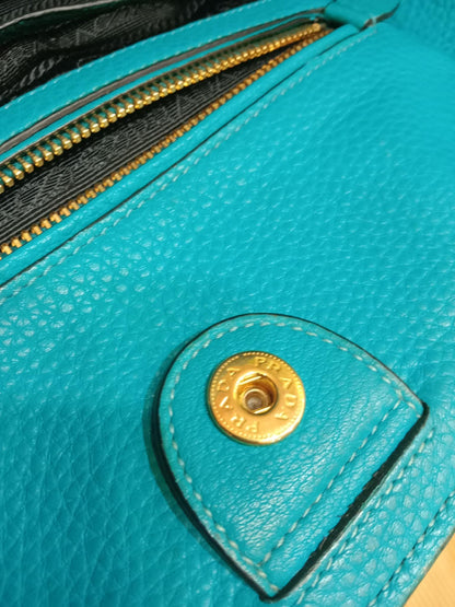 Prada Vitello Daino Turquoise Bag