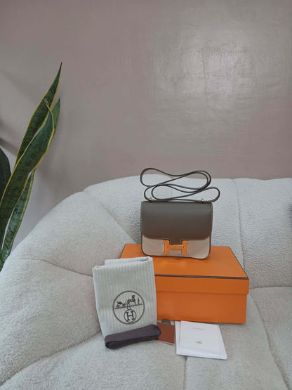 Hermes Constance 18 Epsom Etoupe Stamp U 2022