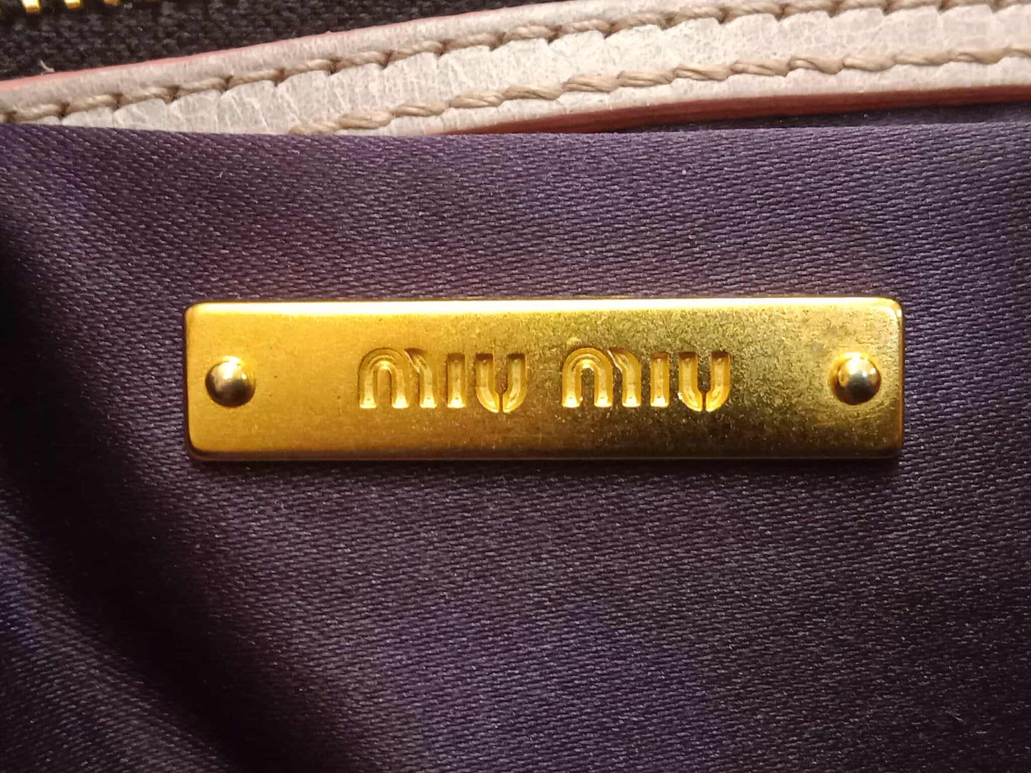 Miu Miu Matelasse Leather Pink Bag