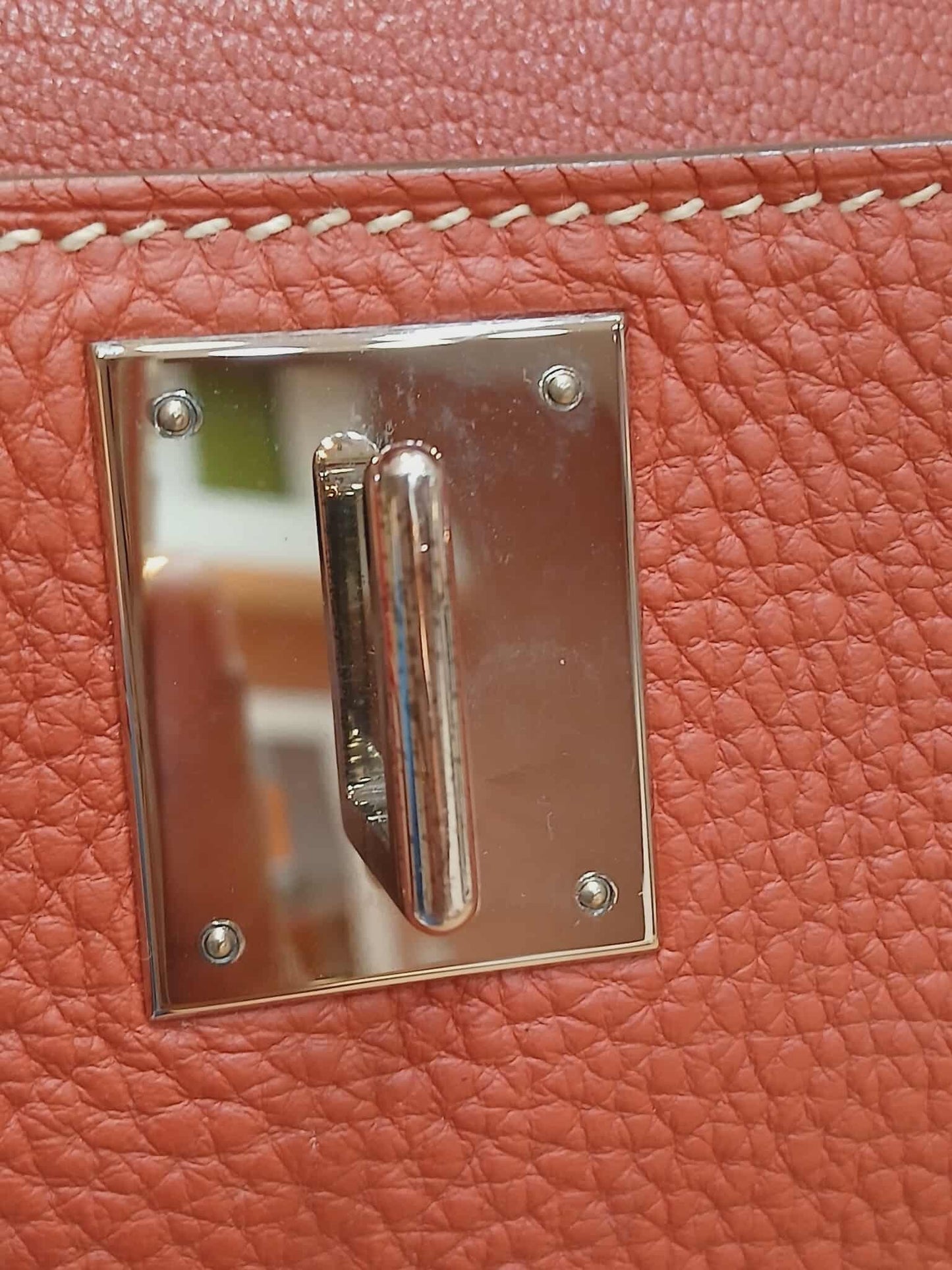 Hermes Jypserie 28 Clemence Rouge Venetian Stamp  P 2012