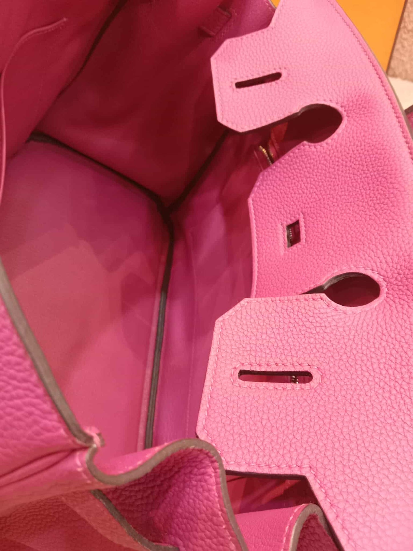 Hermes Birkin 30 Pink Fanta Togo Stamp A 2017