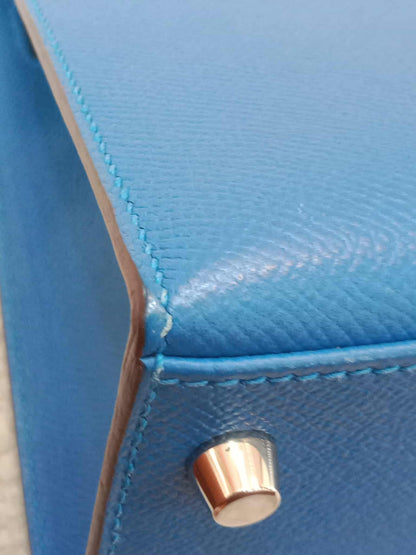 Hermes Kelly 28 Mykonos Sellier Epsom Stamp O Square 2011