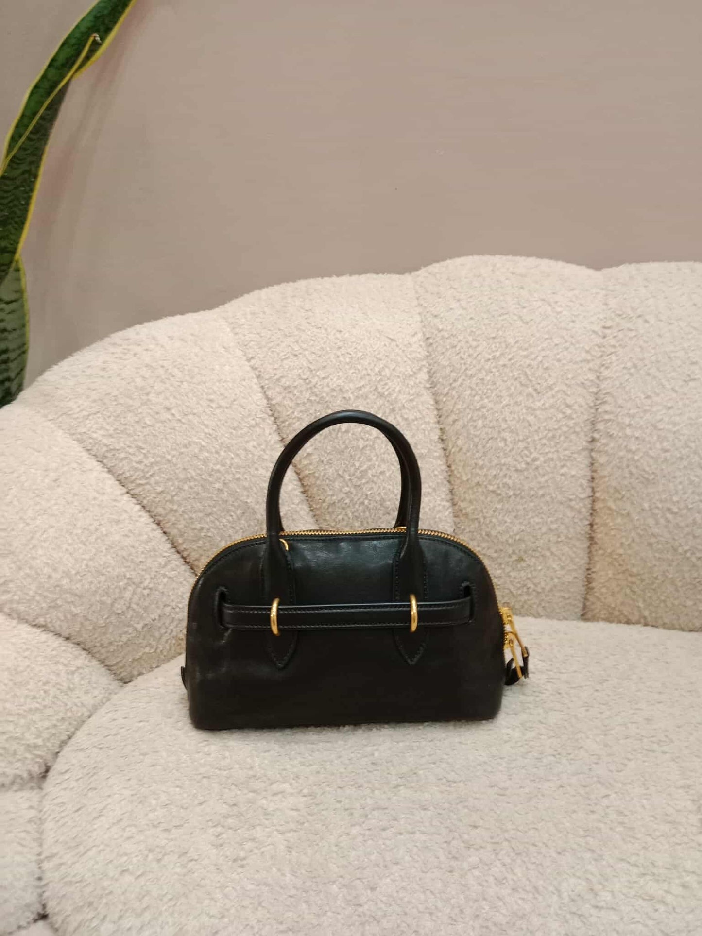 Miu Miu Aviator Nappa Leather Black