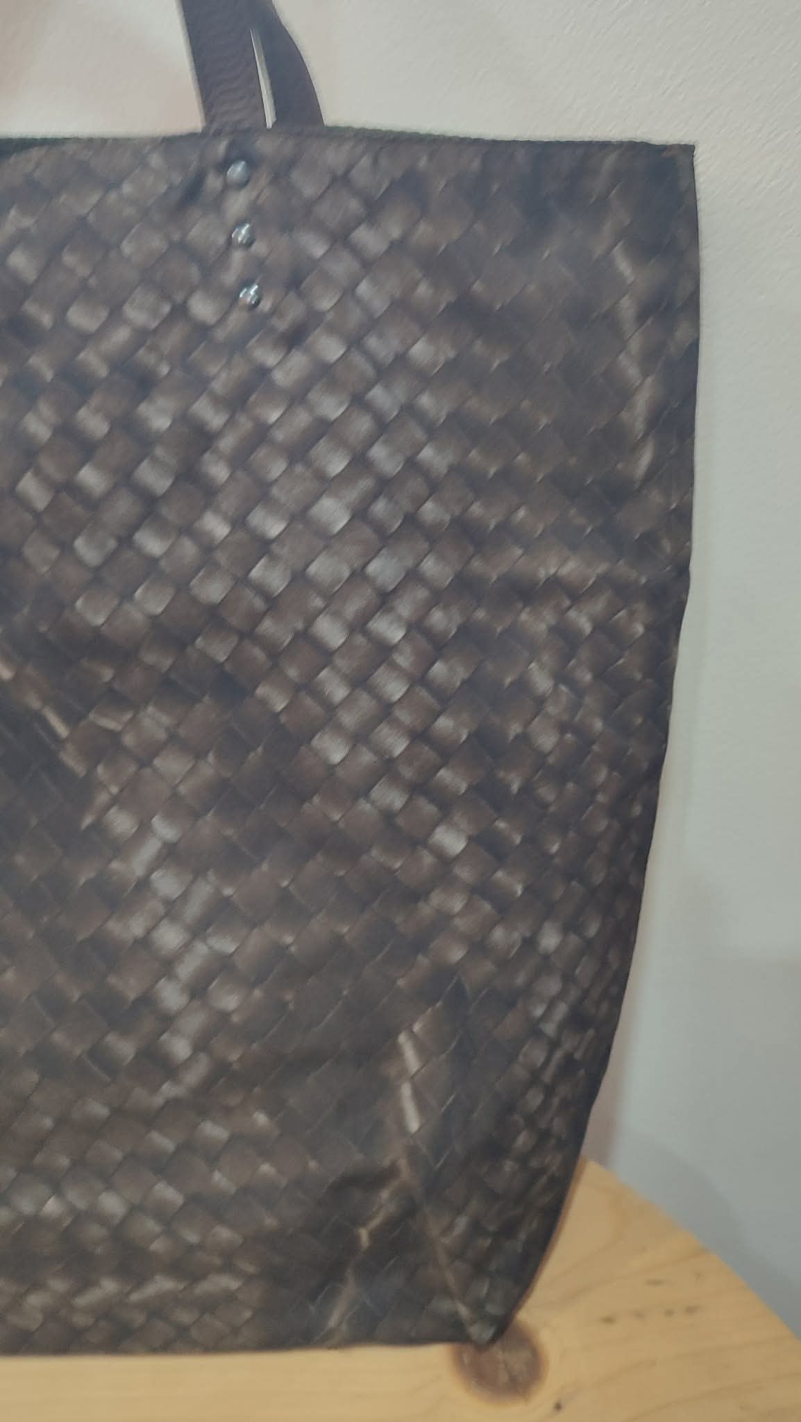 Bottega Veneta Nylon Tote Bag Brown