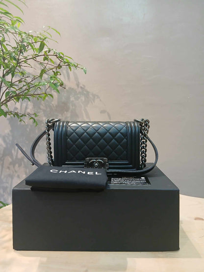 Chanel Leboy Lambskin Small Black Series 23
