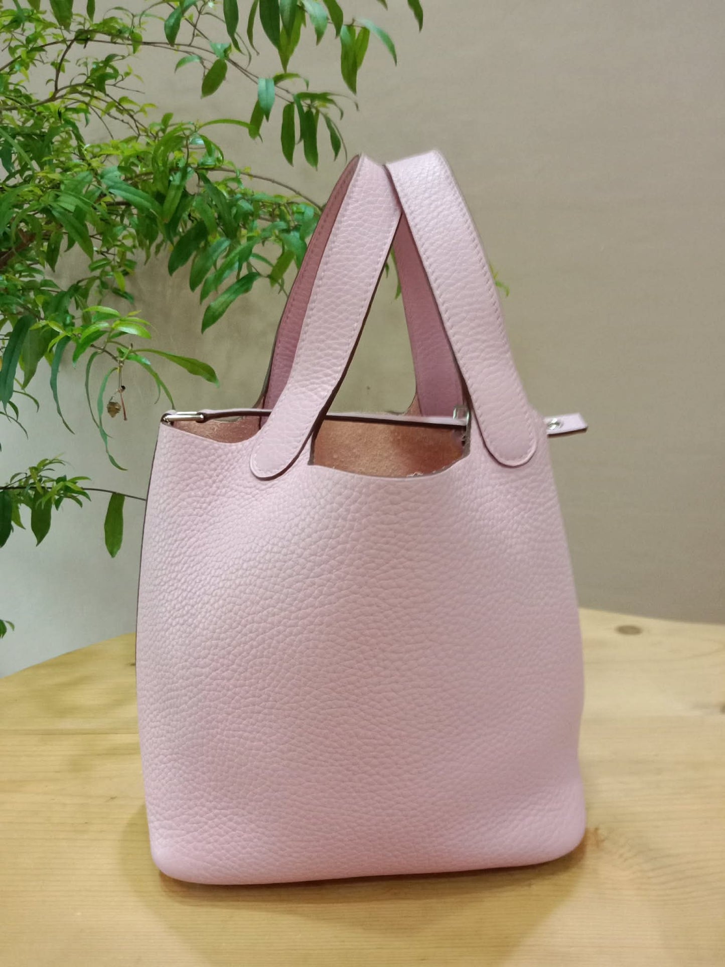 Hermes Picotin Lock 18 Rose Sakura Clemence Stamp Z 2021