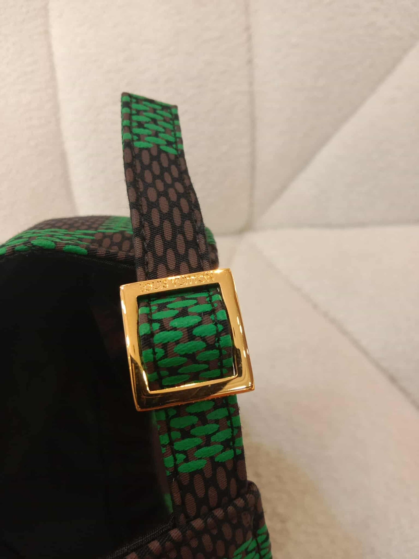 Louis Vuitton Damier Pop Cap in Green Canvas