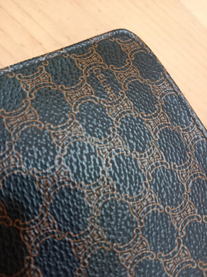 Celine Macadam Bi-Fold Wallet Triomphe Monogram Pattern
