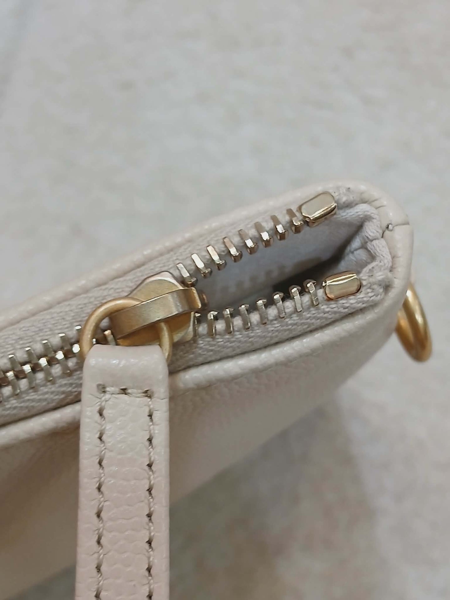 Chanel 25 Beige Caviar Medium Microchipped