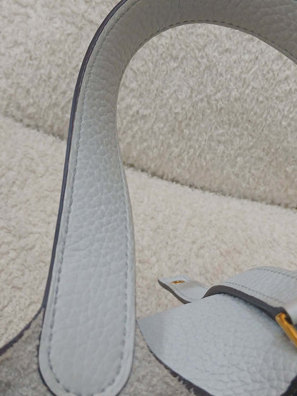 Hermes Picotin 18 Bleu Glacier Clemence Stamp Z 2021