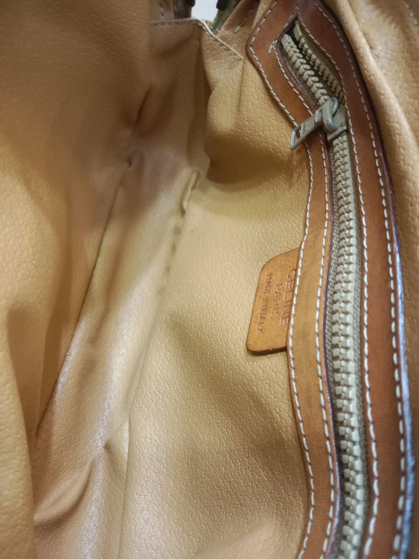 Celine Macadam Coated Canvas Camera Bag Brown