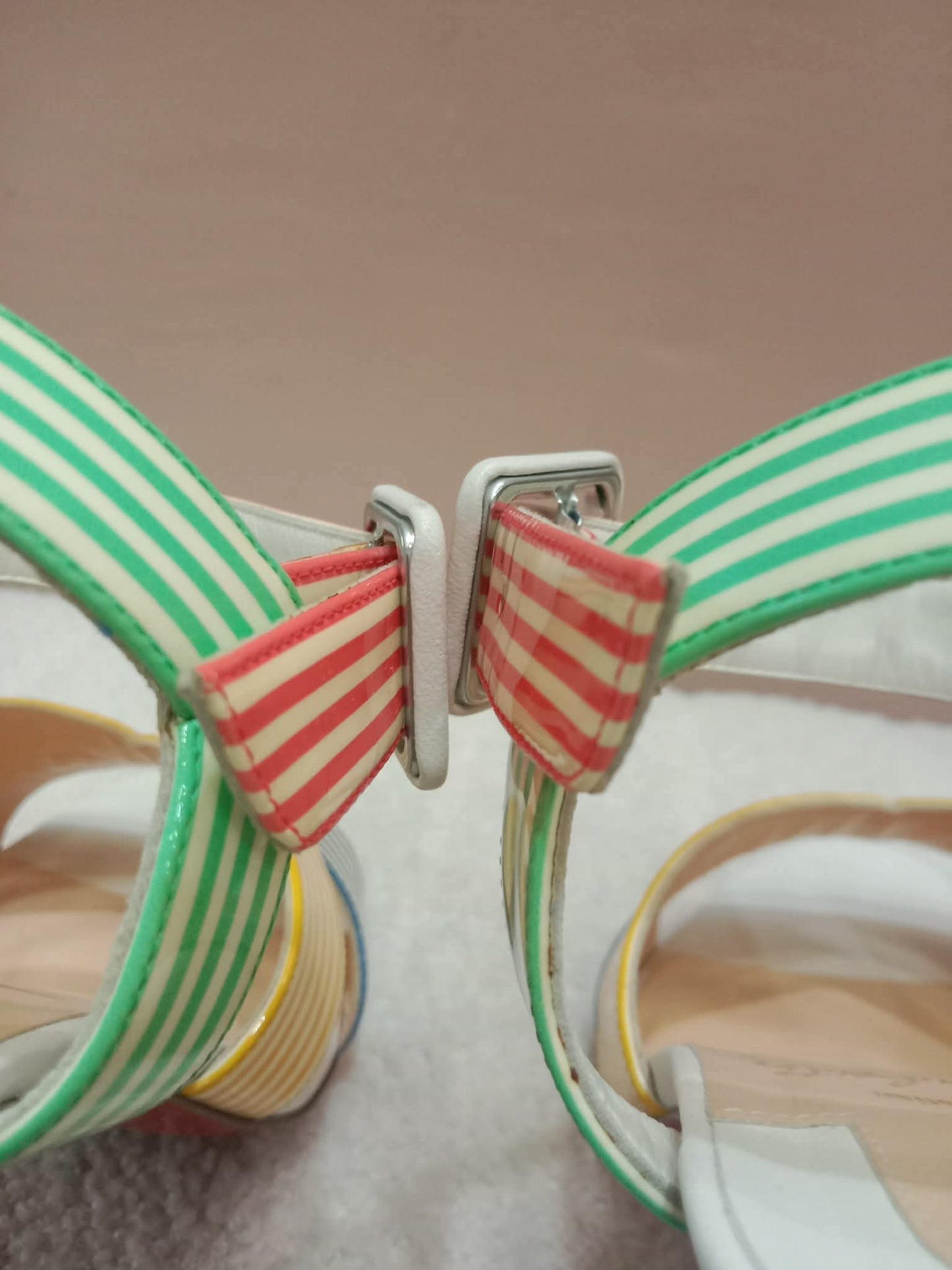 Christian Louboutin "Palavas" Sandals Patent Size 36