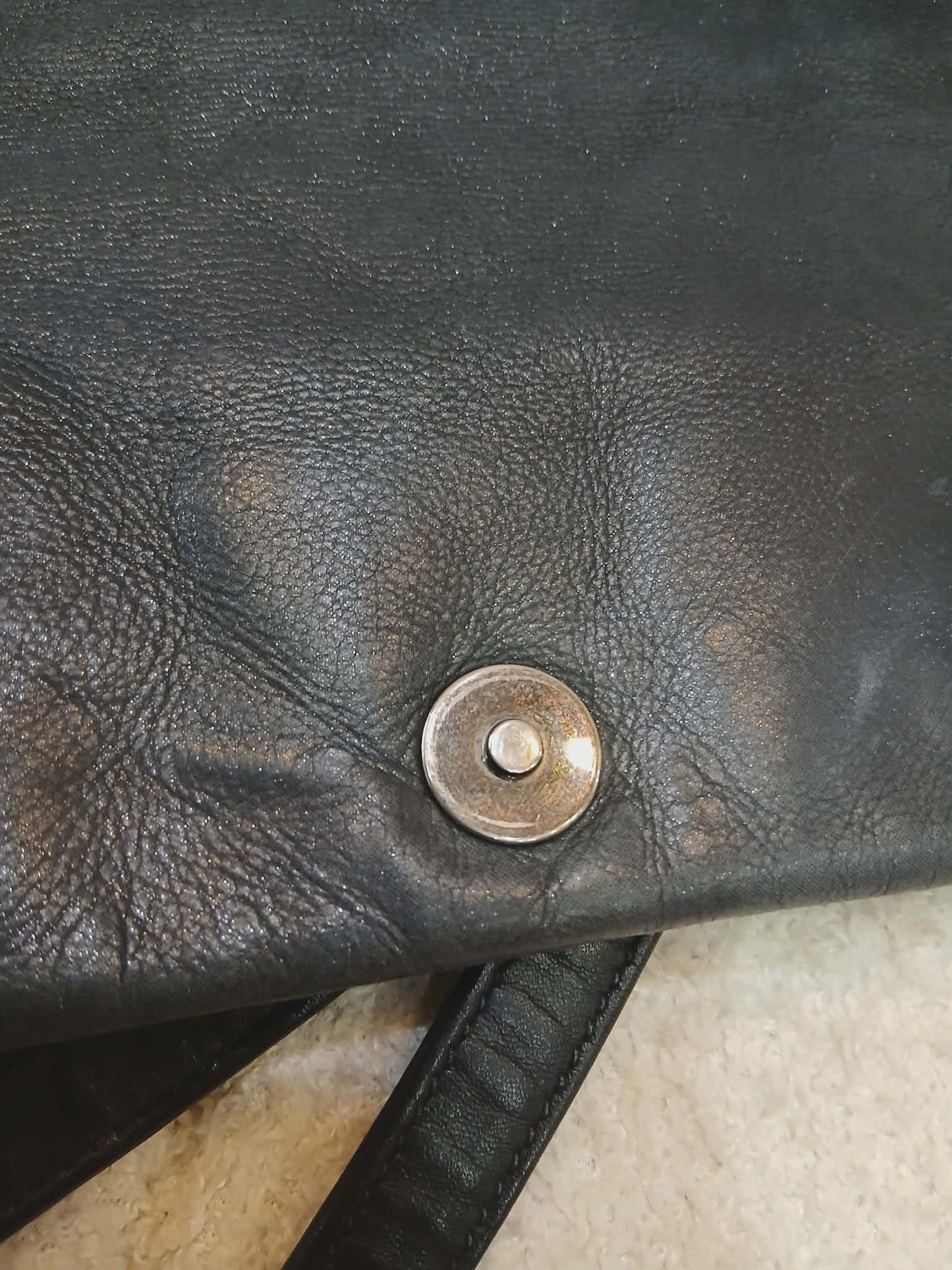 Chanel Square Double Flap Lambskin Dark Gray Series 15