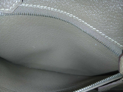 Hermes Birkin 25 Etoupe Clemence Stamp A 2017