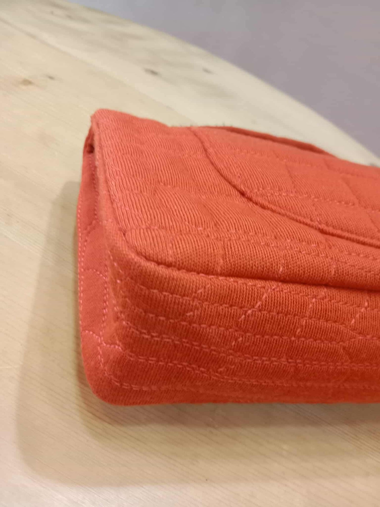 Chanel 2.55 Reissue Double Flap in Coral Jersey Fabric Series 11