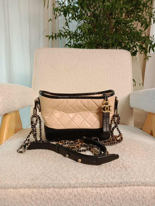 Chanel Gabrielle Bicolor Peach/Black Series 27