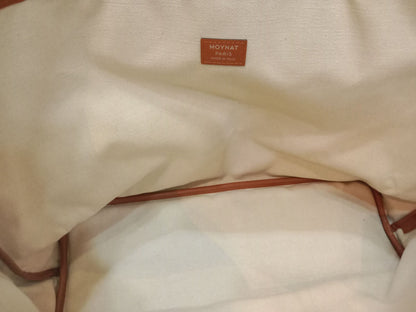 Moynat Paris Oh! Tote Ruban Monogram Canvas Beige