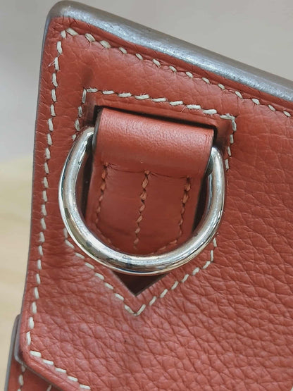 Hermes Jypserie 28 Clemence Rouge Venetian Stamp  P 2012