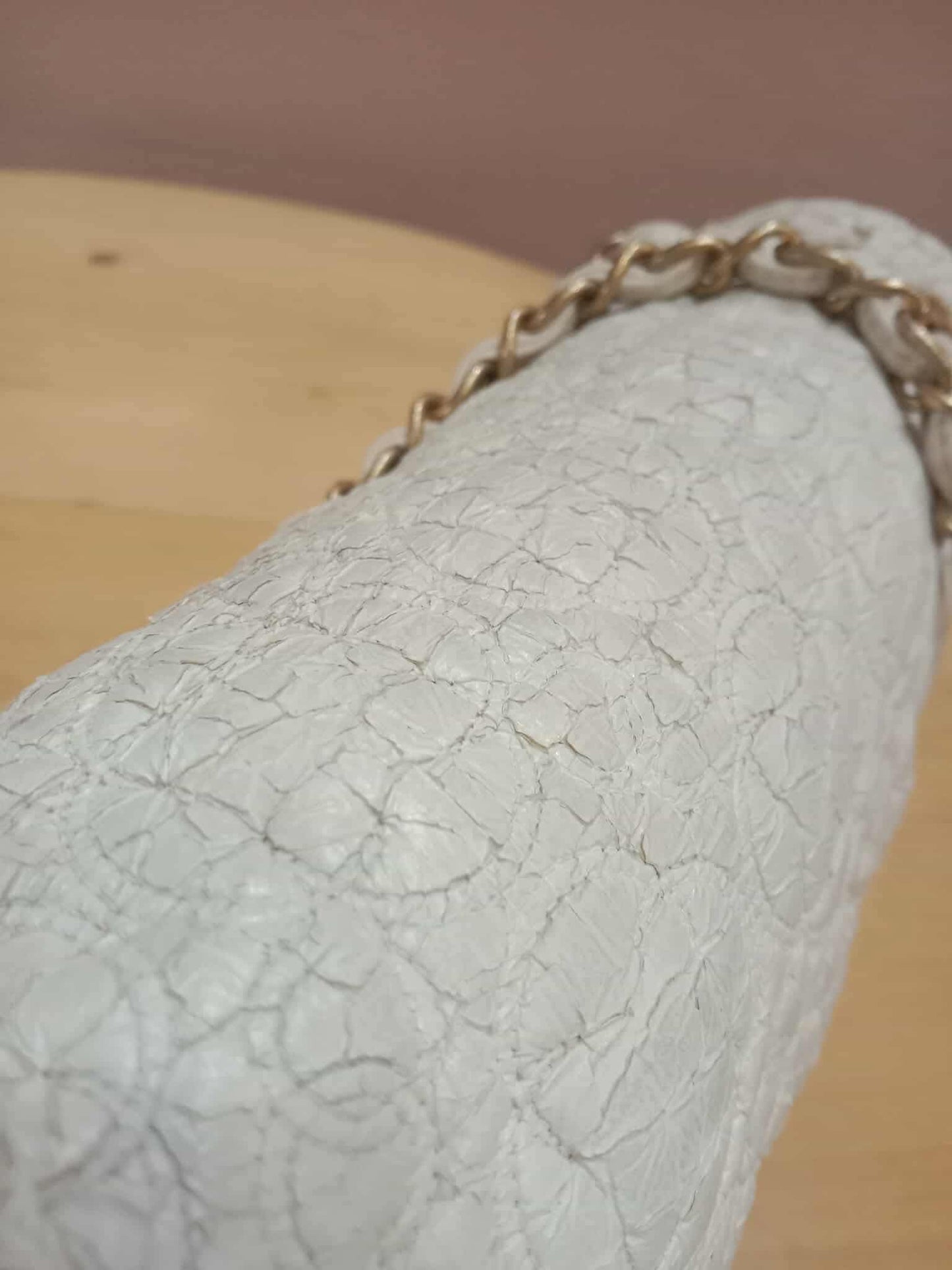Chanel Rock in Moscow Flap Bag from the Pre-Fall Cream White Flap Bag Series 12