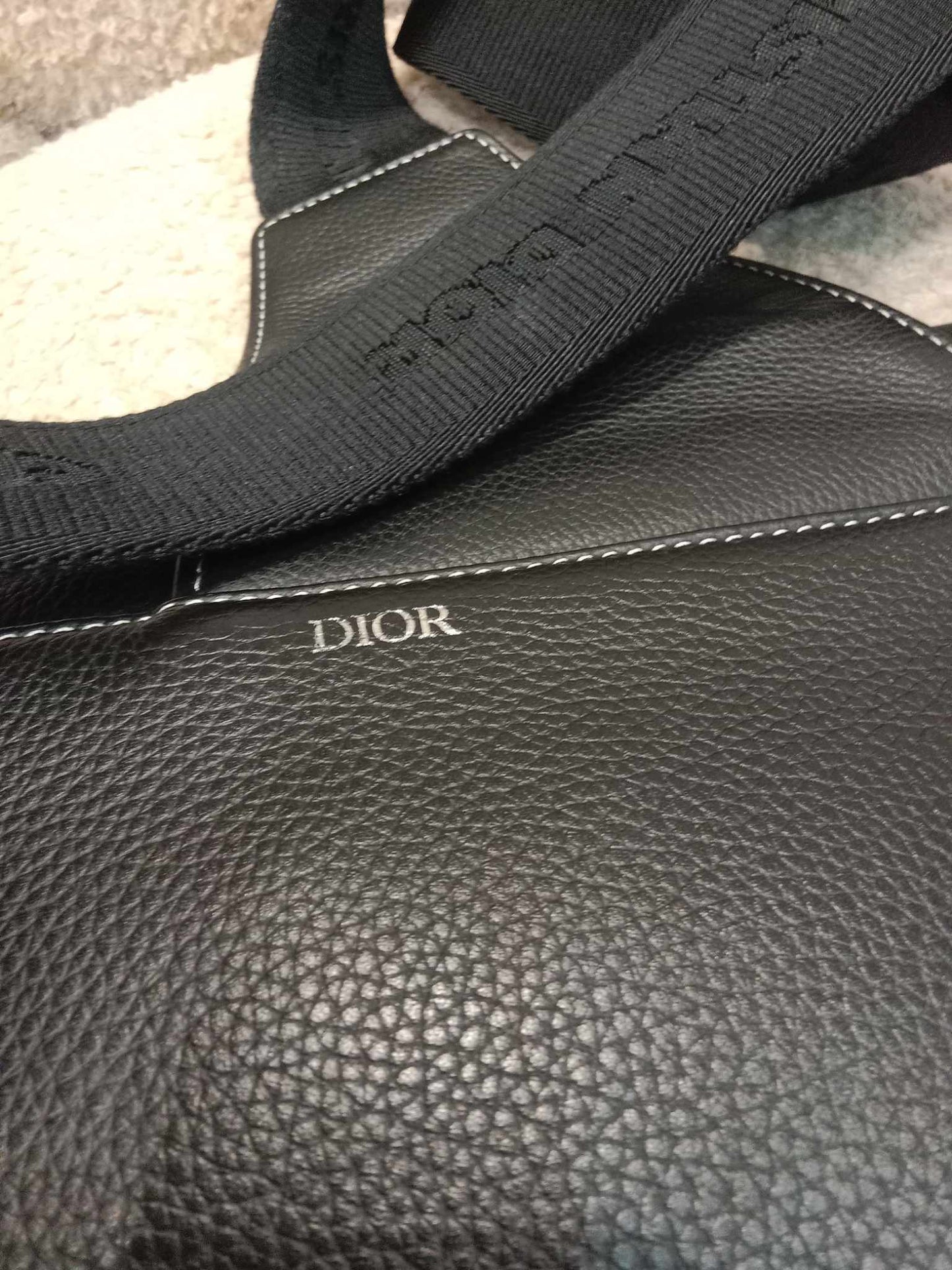 Dior Men's Saddle Bag Black