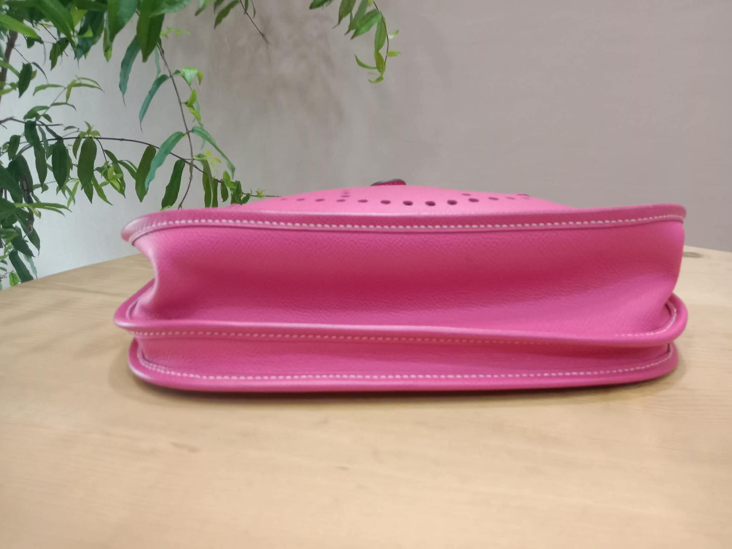 Hermes Evelyne Pink Epsom PM Stamp O Square 2011