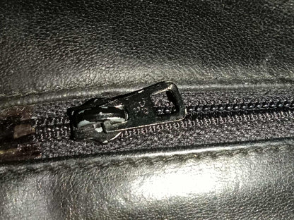 Chanel Vintage Chain Tassel Flap Bag Black Lambskin Series 0