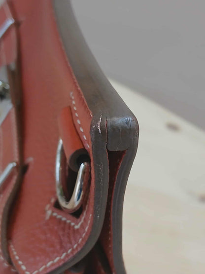 Hermes Jypserie 28 Clemence Rouge Venetian Stamp  P 2012