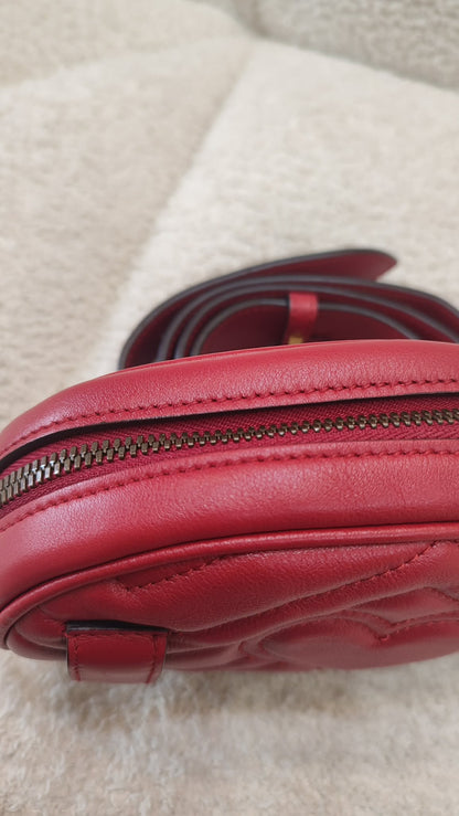 Gucci GG Marmont Beltbag Red