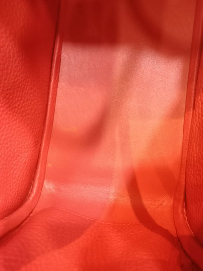 Hermes Lindy 26 Clemence Coral Red Stamp X 2016