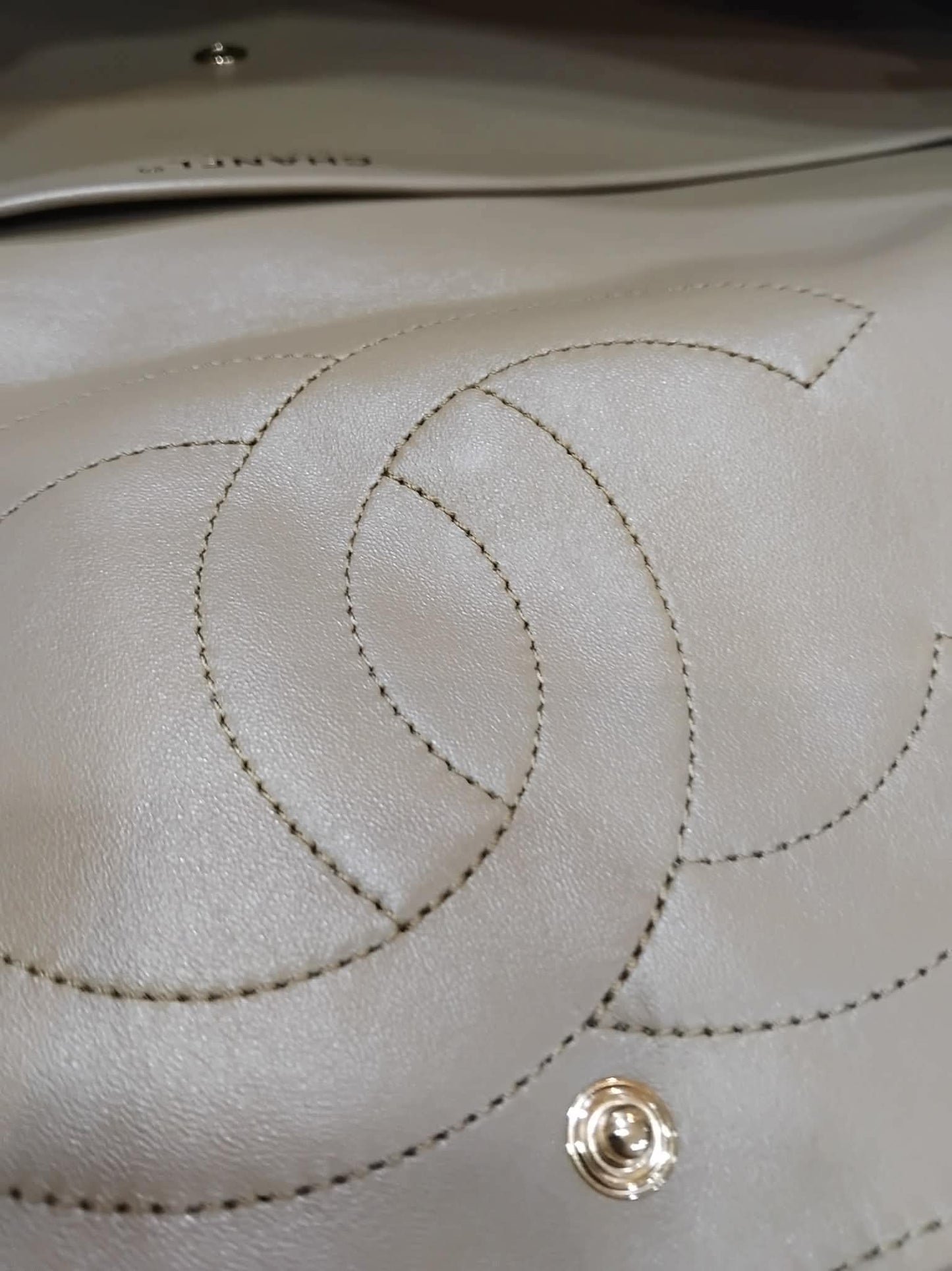 Chanel XXL Flap in Dark Beige Suede Microchipped