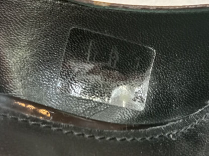 Louis Vuitton Archlight Slingback Pumps Toe Cap Patent Black Monogram Canvas Size 35.5