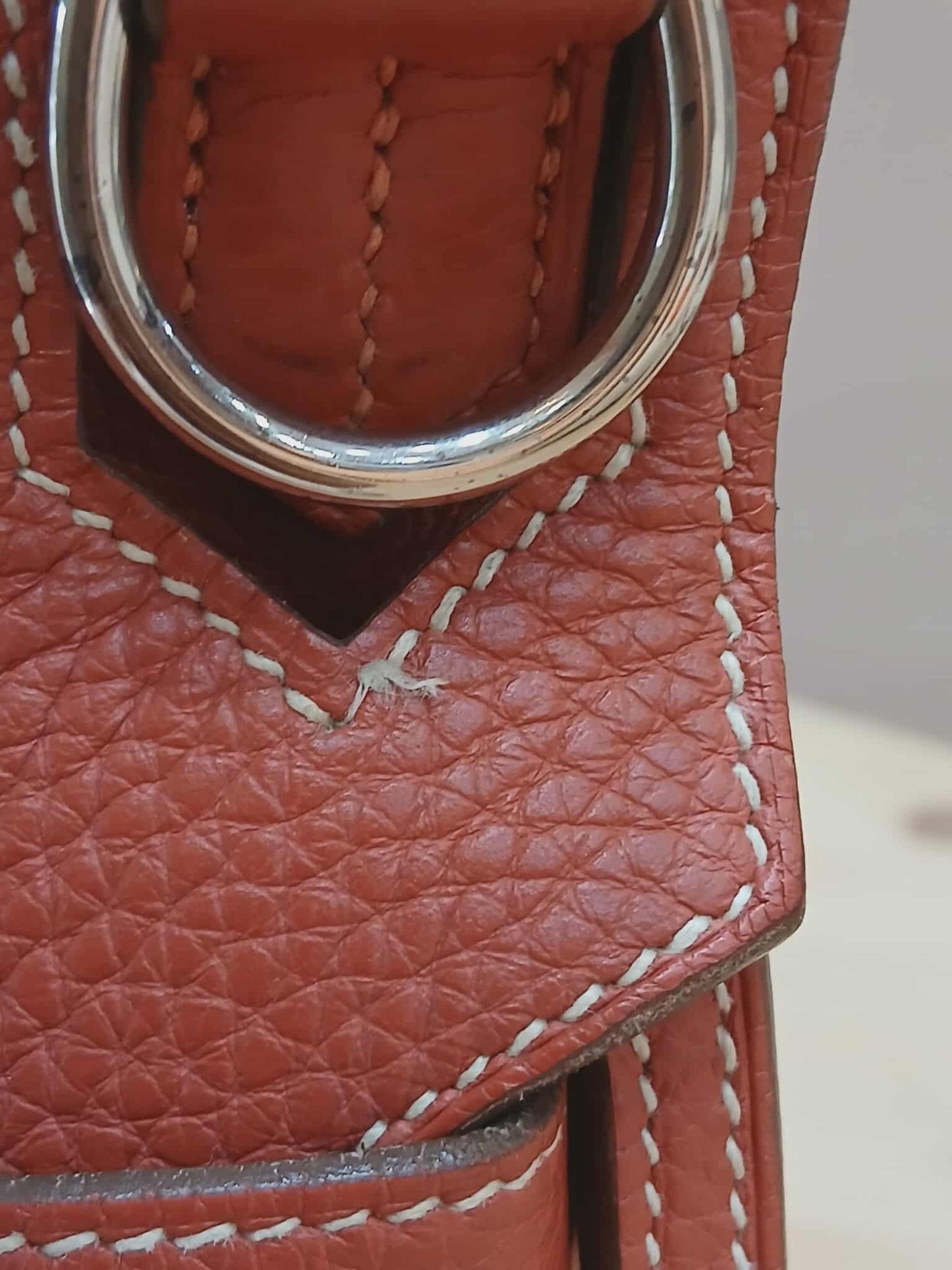 Hermes Jypserie 28 Clemence Rouge Venetian Stamp  P 2012