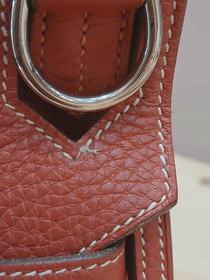 Hermes Jypserie 28 Clemence Rouge Venetian Stamp  P 2012