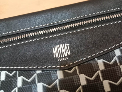 Moynat Paris M Tote Monogrammed Bag Black/White MM