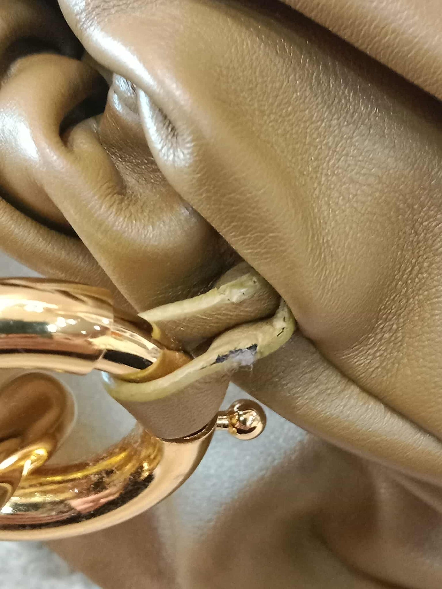 Bottega Veneta Chain Pouch Brown