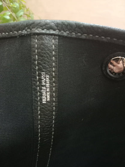 Hermes GPT 36 Canvas/Leather Black