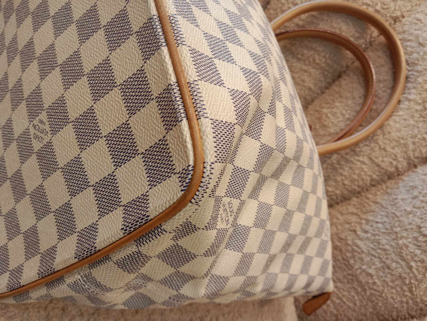 Louis Vuitton Damier Azur Saleya MM Handbag