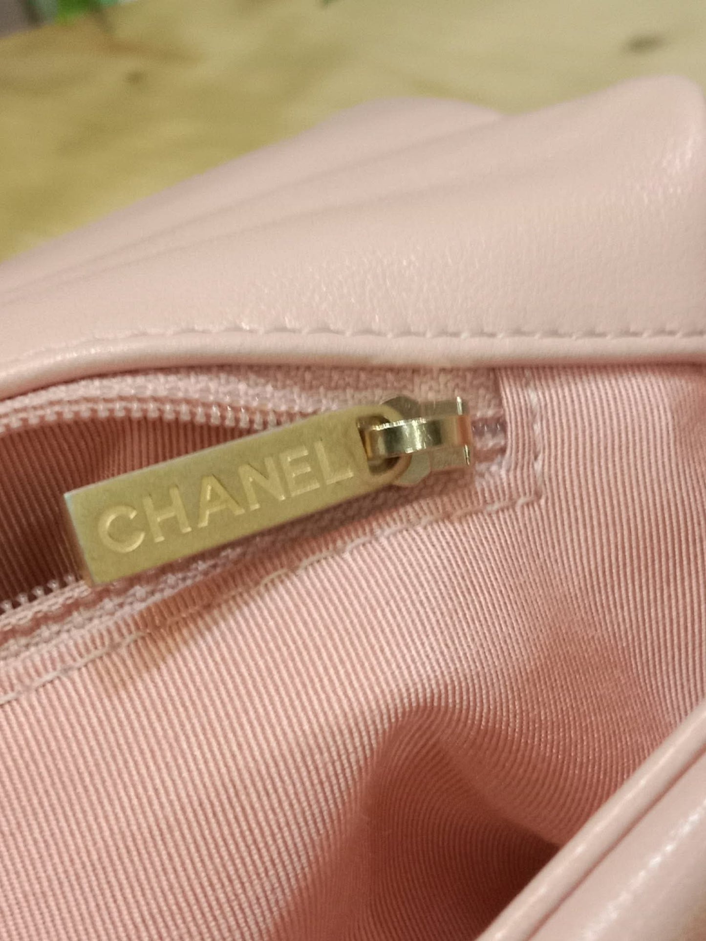 Chanel 19 Lambskin Light Pink Small Series 29
