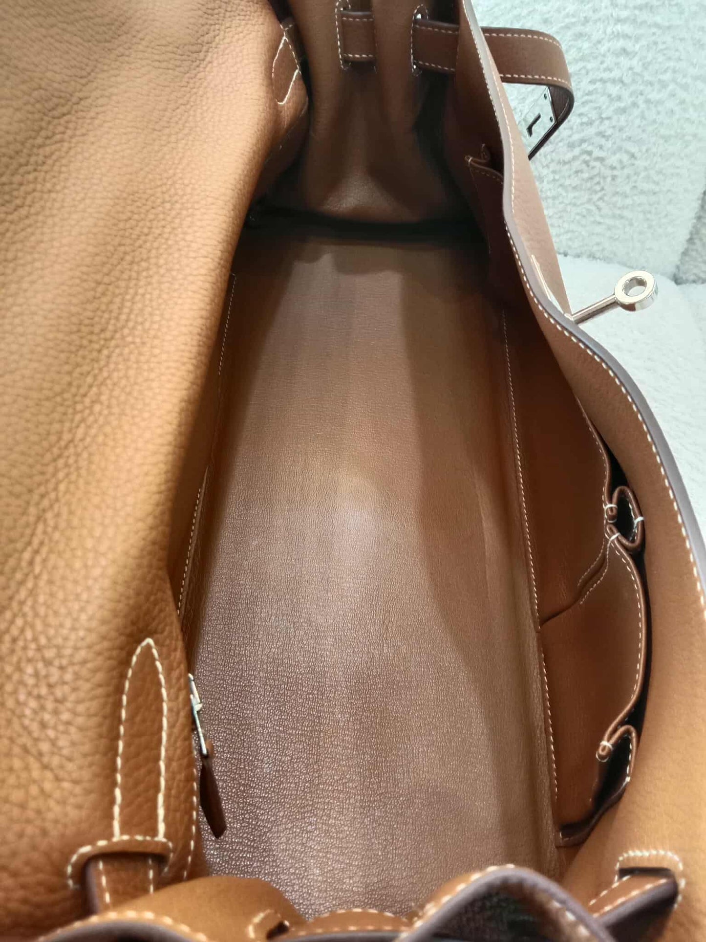 Hermes JPG 42 Gold Clemence Stamp N Square 2010